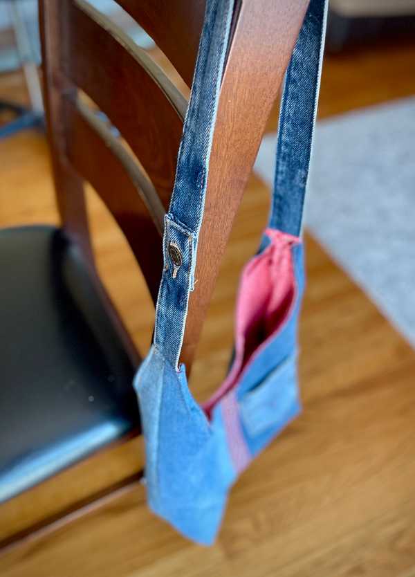 Hand made upcycled Shoulder bag No. 17 - 3