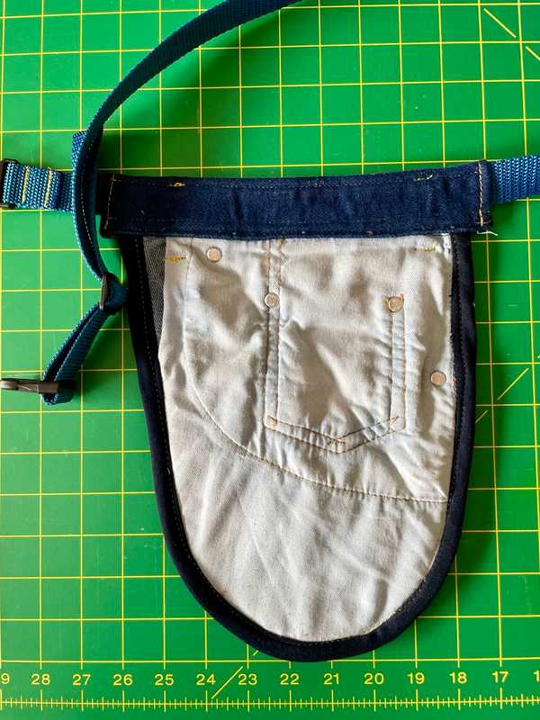 Hand made upcycled Upcycled Denim Tool Belt Pouch & Utility Organizer - No. 56 - 3
