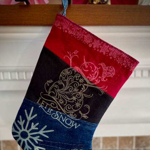 Christmas Stocking with Laser Engraving No. 2