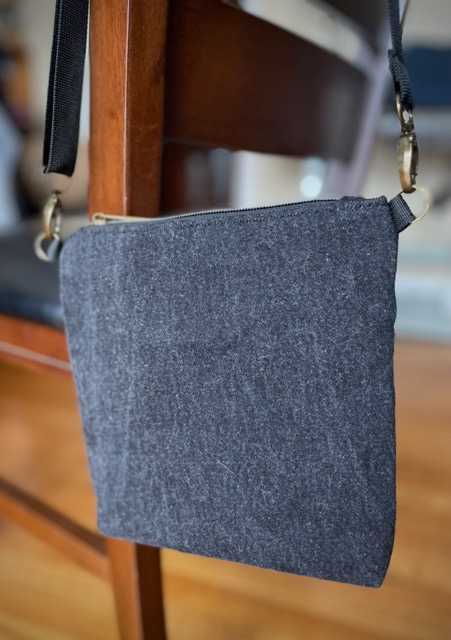 Hand made upcycled Shoulder or cross-body bag No. 21 - 2