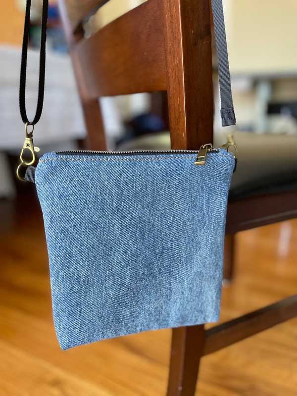 Hand made upcycled Crossbody bag No. 16 - 2