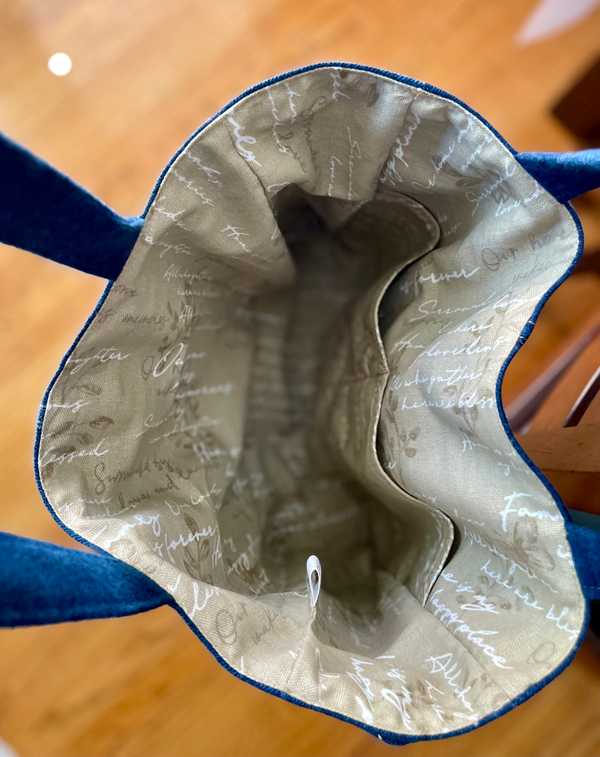 Hand made upcycled Upcycled Denim Tote Bag - No. 43 - 4