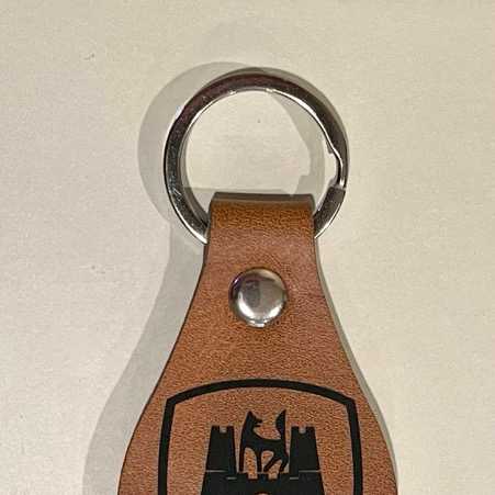 Vintage VW Wolfsburg Crest - Laser Engraved PU Leather with Keyring