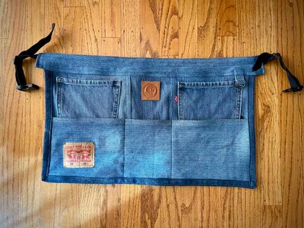 Hand made upcycled Teachers Apron - 4