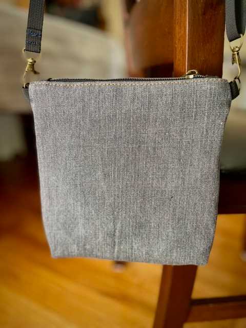 Hand made upcycled Shoulder or cross-body bag No. 20 - 2