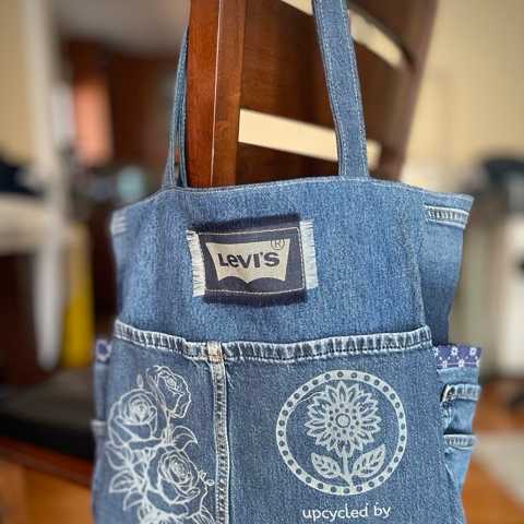 Upcycled Denim Tote Bag - No. 44