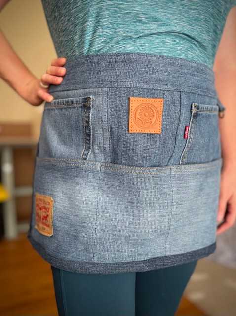 Hand made upcycled Teachers Apron - 2